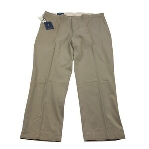 Polo Ralph Lauren DS Flat Front Chino Pants Beige Men's Size 48x32 NWT